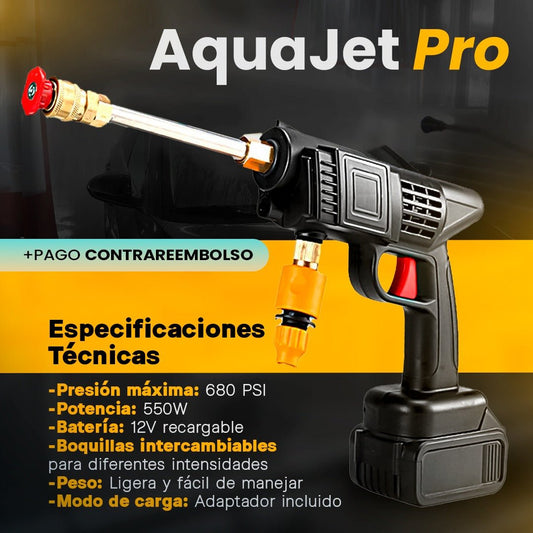 AquaJet Pro – Pistola de agua inalámbrica para coches, jardines y más - Castellita